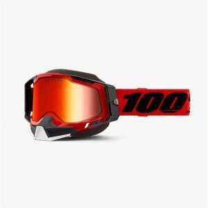 Веломаска 100% Racecraft 2 Snowmobile Goggle Red / Mirror Red Lens, 50122-651-03