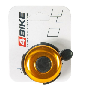 Велозвонок 4BIKE BB3204-Gld, латунь, D-52 мм, золотистый, ARV100027