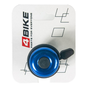 Велозвонок 4BIKE BB3207-Blu, алюминий, пластик, D-40 мм, голубой, ARV100031