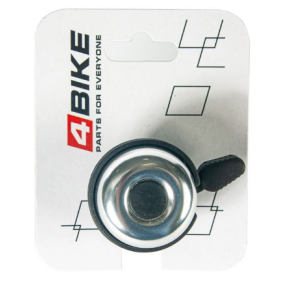 Велозвонок 4BIKE BB3207-Sil, алюминий, пластик, D-40 мм, серебристый, ARV100029 купить на ЖДБЗ.ру