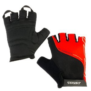 Велоперчатки TRIX мужские, короткие пальцы, черно-красные, GL-TX-018041A-XL-BKR купить на ЖДБЗ.ру