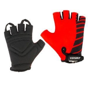 Велоперчатки TRIX мужские, короткие пальцы, красные. GL-TX-018208-2XL-R
