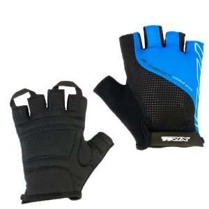Велоперчатки TRIX мужские, короткие пальцы, черно-синие, GL-TX-018041-L-BKBL