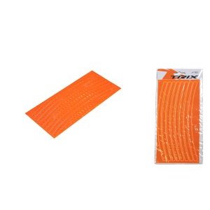 Наклейки TRIX, светоотражающие, на обод, оранжевые, JY-1301 orange
