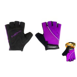 Велоперчатки TRIX, женские, короткие пальцы, пурпурные, GL-TX-018511C-S-PU