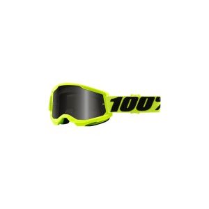 Веломаска 100% Strata 2 Sand Goggle Fluo Yellow / Smoke Lens, 50030-00002