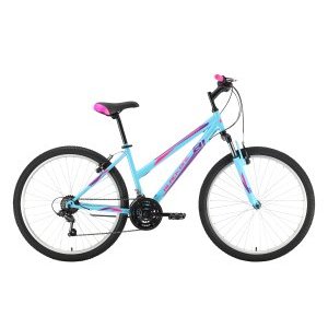 Велосипед женский Black One, Alta 26, голубой, розовый, фиолетовый, 2022, HQ-0005365
