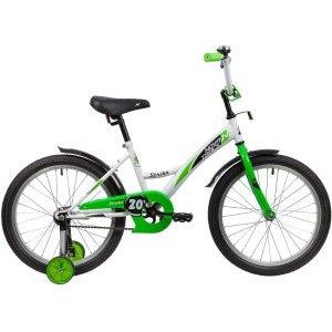 Подростковый велосипед NOVATRACK STRIKE белый-зеленый, 2020
