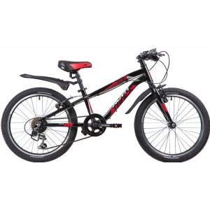 Подростковый велосипед NOVATRACK 20", PRIME, чёрный, алюминий, 6-скоростей, TY21/TS38/SG-6SI, V-brake, VX33969