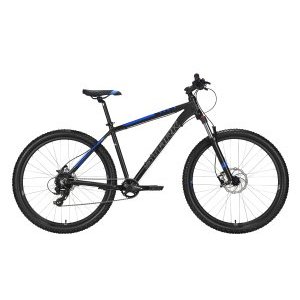 Горный велосипед Stark, Hunter 27.3 HD, чёрный/голубой, 2022 купить на ЖДБЗ.ру
