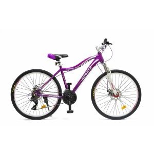 Женский Велосипед 26" HOGGER "RUNA" Disk, пурпурный, 2021