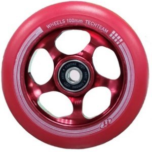Колесо для самоката Tech Team X-Treme Starfish, 100*24 мм, красный, 620068