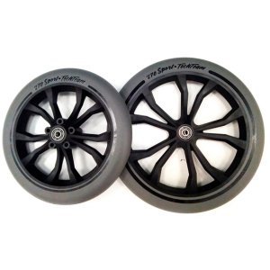 Набор колес для самоката TechTeam, 2 колеса, 270 мм + 230 мм, 4 подшипника ABEC 9, 500028