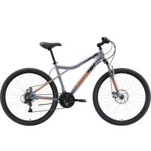 Горный велосипед Stark, Slash 27.1 D, серебристый/оранжевый/черный, 2023, HQ-0009965