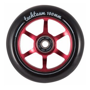 Колесо для самоката Tech Team X-Treme 6S, 100*24 мм, красный, TT-067394 купить на ЖДБЗ.ру