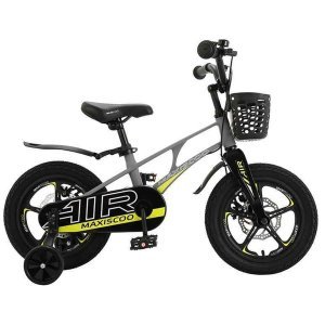 Детский двухколесный велосипед Maxiscoo Air, Делюкс Плюс, с приставными колесами, 16, 2023, MSC-A