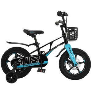 Детский двухколесный велосипед Maxiscoo Air, Делюкс, с приставными колесами, 18, 2023, MSC-A1826D