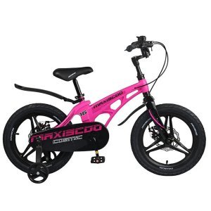 Детский двухколесный велосипед Maxiscoo "Cosmic", Делюкс, с приставными колесами, 16", 2023, MSC-C16 купить на ЖДБЗ.ру