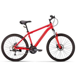 Горный велосипед FORWARD HARDI 2.1 D FR, 26", 21 скорость, красный, 2023, VX23129