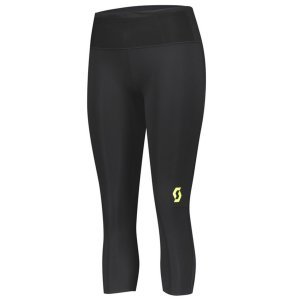 Велорейтузы SCOTT 3/4 Tight RC Run, женские, black/yellow, ES280263-1040