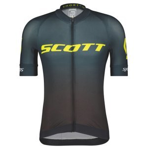 Веломайки SCOTT RC Pro WC Edt, мужской, короткий рукав, black/sulphur yellow, LES288684-5024