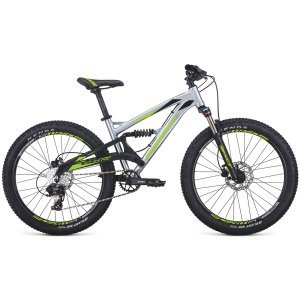 Подростковый велосипед FORMAT 6612, 24", 8 скоростей, серебристый/черный матовый, 2021, VX23305